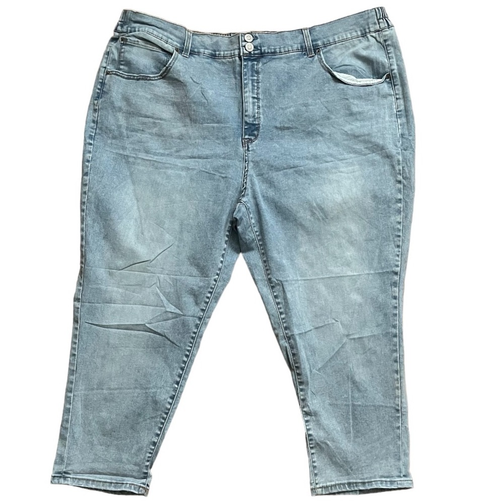 Terra Sky stretchy cropped ankle denim light was jeans size 3X